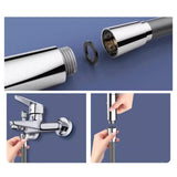 Maxbell Silicone Shower Hose Replacement G1/2 Threaded for Bathroom Toilet Apartment Black 2M