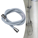 Maxbell Silicone Shower Hose Replacement G1/2 Threaded for Bathroom Toilet Apartment Gray 1.5M