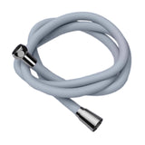 Maxbell Silicone Shower Hose Replacement G1/2 Threaded for Bathroom Toilet Apartment Gray 2M