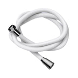 Maxbell Silicone Shower Hose Replacement G1/2 Threaded for Bathroom Toilet Apartment White 1.5M