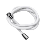 Maxbell Silicone Shower Hose Replacement G1/2 Threaded for Bathroom Toilet Apartment White 1.5M