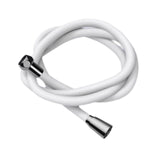 Maxbell Silicone Shower Hose Replacement G1/2 Threaded for Bathroom Toilet Apartment White 1.5M