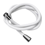 Maxbell Silicone Shower Hose Replacement G1/2 Threaded for Bathroom Toilet Apartment White 2M