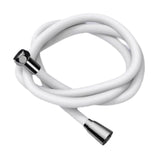 Maxbell Silicone Shower Hose Replacement G1/2 Threaded for Bathroom Toilet Apartment White 2M