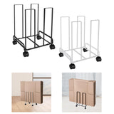 Maxbell Carton Storage Rack Cart with Wheels Sturdy for Warehouse 12.2x10.2x17.1inch Black