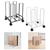 Maxbell Carton Storage Rack Cart with Wheels Sturdy for Warehouse 12.2x10.2x17.1inch Black
