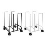 Maxbell Carton Storage Rack Cart with Wheels Sturdy for Warehouse 12.2x10.2x17.1inch Black