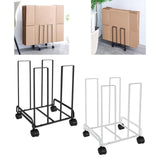 Maxbell Carton Storage Rack Cart with Wheels Sturdy for Warehouse 12.2x10.2x17.1inch Black