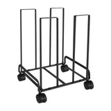 Maxbell Carton Storage Rack Cart with Wheels Sturdy for Warehouse 12.2x10.2x17.1inch Black