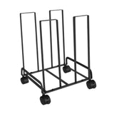 Maxbell Carton Storage Rack Cart with Wheels Sturdy for Warehouse 12.2x10.2x17.1inch Black