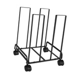 Maxbell Carton Storage Rack Cart with Wheels Sturdy for Warehouse 12.2x10.2x17.1inch Black