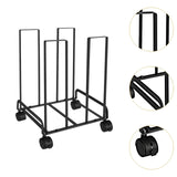 Maxbell Carton Storage Rack Cart with Wheels Sturdy for Warehouse 12.2x10.2x17.1inch Black