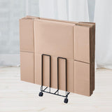 Maxbell Carton Storage Rack Cart with Wheels Sturdy for Warehouse 12.2x10.2x17.1inch Black