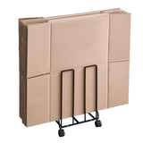 Maxbell Carton Storage Rack Cart with Wheels Sturdy for Warehouse 12.2x10.2x17.1inch Black