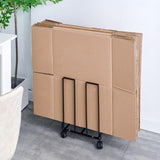 Maxbell Carton Storage Rack Cart with Wheels Sturdy for Warehouse 12.2x10.2x17.1inch Black