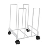 Maxbell Carton Storage Rack Cart with Wheels Sturdy for Warehouse 12.2x10.2x17.1inch White