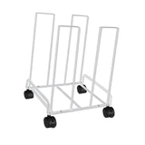 Maxbell Carton Storage Rack Cart with Wheels Sturdy for Warehouse 12.2x10.2x17.1inch White