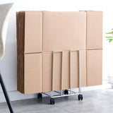 Maxbell Carton Storage Rack Cart with Wheels Sturdy for Warehouse 12.2x10.2x17.1inch White