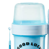 Maxbell Salad Cup Double Layer Practical Portable Salad Shaker for BBQ Travel Picnic blue