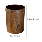 Maxbell Round Trash Bin Modern Portable Wastebasket for Restroom Laundry Powder Room
