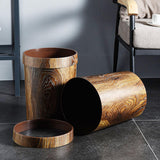Maxbell Round Trash Bin Modern Portable Wastebasket for Restroom Laundry Powder Room