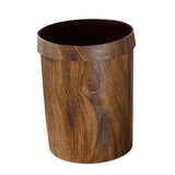 Maxbell Round Trash Bin Modern Portable Wastebasket for Restroom Laundry Powder Room