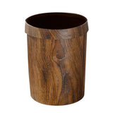 Maxbell Round Trash Bin Modern Portable Wastebasket for Restroom Laundry Powder Room