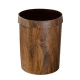 Maxbell Round Trash Bin Modern Portable Wastebasket for Restroom Laundry Powder Room