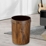 Maxbell Round Trash Bin Modern Portable Wastebasket for Restroom Laundry Powder Room