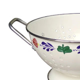 Maxbell Metal Colander Heavy Duty Self Draining with Handles for Berries Veggies Pasta 21cmx12.5cm