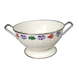 Maxbell Metal Colander Heavy Duty Self Draining with Handles for Berries Veggies Pasta 28cmx13cm