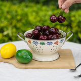 Maxbell Metal Colander Heavy Duty Self Draining with Handles for Berries Veggies Pasta 28cmx13cm