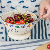 Maxbell Metal Colander Heavy Duty Self Draining with Handles for Berries Veggies Pasta 28cmx13cm