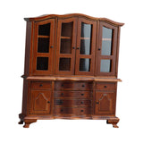 Maxbell Dollhouse Cabinet 1:12 Space Saving Ornaments Display Cabinet for Home Girls