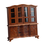 Maxbell Dollhouse Cabinet 1:12 Space Saving Ornaments Display Cabinet for Home Girls