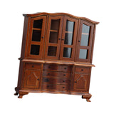 Maxbell Dollhouse Cabinet 1:12 Space Saving Ornaments Display Cabinet for Home Girls