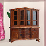 Maxbell Dollhouse Cabinet 1:12 Space Saving Ornaments Display Cabinet for Home Girls