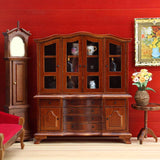 Maxbell Dollhouse Cabinet 1:12 Space Saving Ornaments Display Cabinet for Home Girls