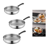 Maxbell Camping Frying Pan Non Stick Ergonomic Handle Skillet for Outdoor Cooking RV 25.2cm