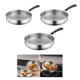 Maxbell Camping Frying Pan Non Stick Ergonomic Handle Skillet for Outdoor Cooking RV 25.2cm