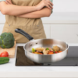 Maxbell Camping Frying Pan Non Stick Ergonomic Handle Skillet for Outdoor Cooking RV 29.3cm