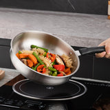 Maxbell Camping Frying Pan Non Stick Ergonomic Handle Skillet for Outdoor Cooking RV 29.3cm