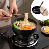 Maxbell Iron Wok Iron Pot Pan for All Cooktops Electric Induction Open Flame Cooking 28cm