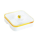 Maxbell Divided Serving Tray Household Snack Display Platter for Nuts Fruits Wedding White