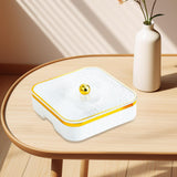 Maxbell Divided Serving Tray Household Snack Display Platter for Nuts Fruits Wedding White