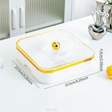 Maxbell Divided Serving Tray Household Snack Display Platter for Nuts Fruits Wedding White