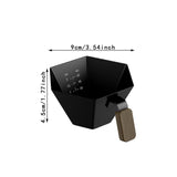 Maxbell Espresso Measuring Cup Portable Pouring Cup for Bar Cappuccino Hot Chocolate Black