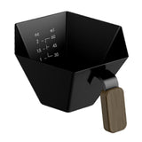 Maxbell Espresso Measuring Cup Portable Pouring Cup for Bar Cappuccino Hot Chocolate Black