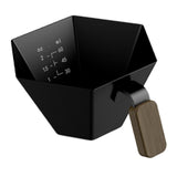 Maxbell Espresso Measuring Cup Portable Pouring Cup for Bar Cappuccino Hot Chocolate Black