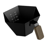 Maxbell Espresso Measuring Cup Portable Pouring Cup for Bar Cappuccino Hot Chocolate Black